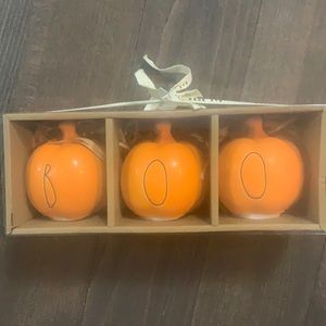 Rae Dunn - MINI BOO Pumpkin 🎃 Set NWT